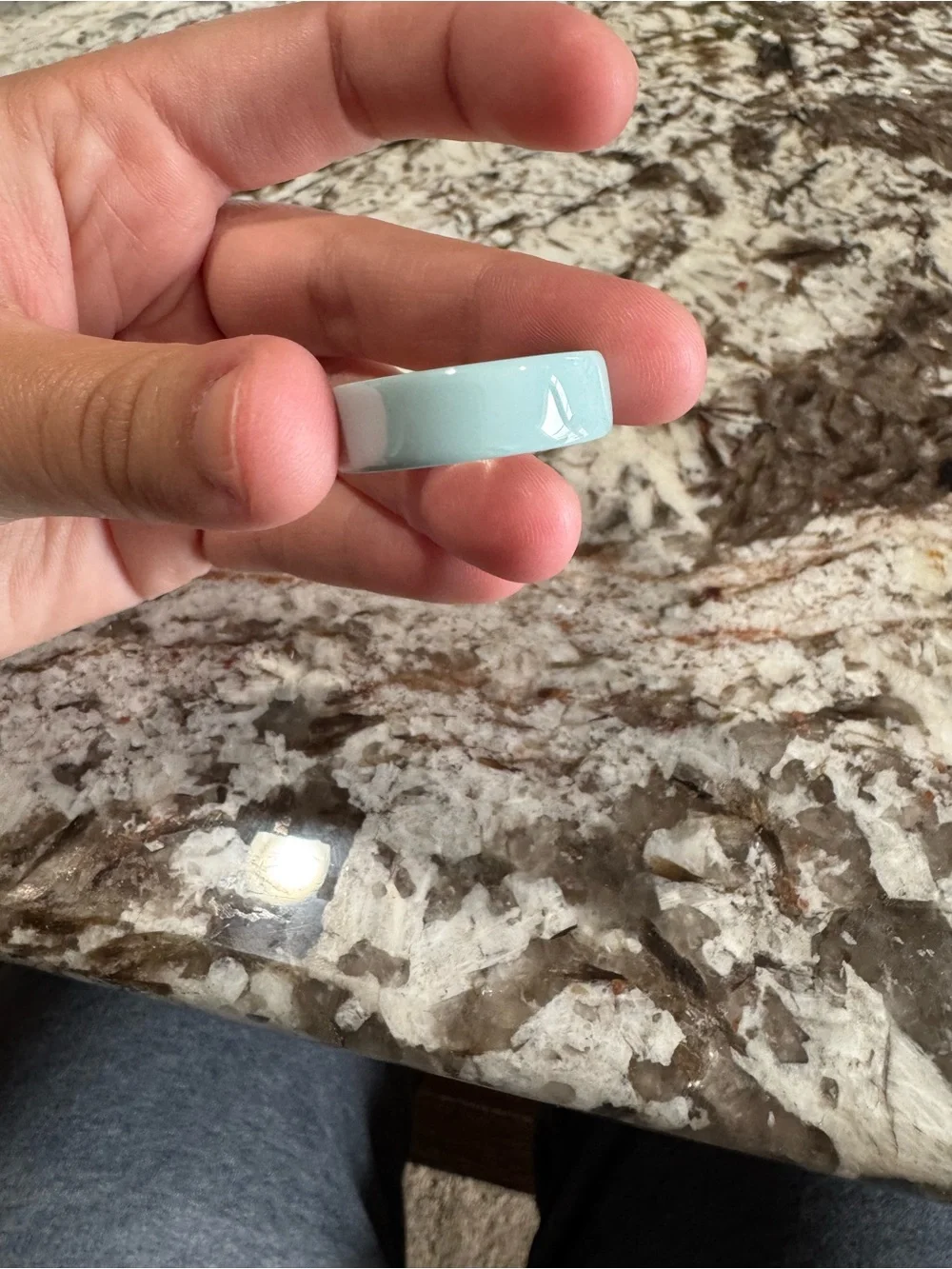 Oura Ring 4 Ceramic Tide Size 10